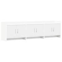 vidaXL TV-skåp 168 x 33 x 47 cm Vit Konstruerat trä