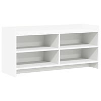 vidaXL TV-skåp 100 x 33 x 47 cm Vit Konstruerat trä