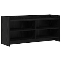 vidaXL TV-skåp 100 x 33 x 47 cm Svart ek Konstruerat trä