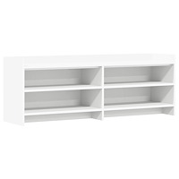 vidaXL TV-skåp 135 x 33 x 47 cm Vit Konstruerat trä