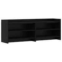vidaXL TV-skåp 135 x 33 x 47 cm Svart ek Konstruerat trä