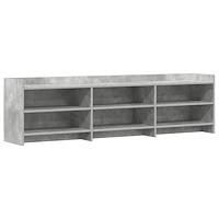 vidaXL TV-skåp 168 x 33 x 47 cm Betonggrå Konstruerat trä