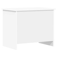 vidaXL Förvaringskista med lagring Vit 60 x 40 x 50 cm Konstruerat trä