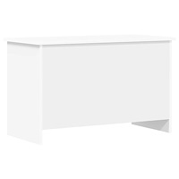 vidaXL Förvaringskista med lagring Vit 80 x 40 x 50 cm Konstruerat trä