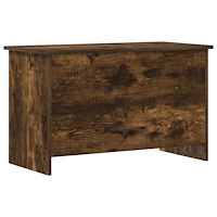 vidaXL Förvaringskista Rökt ek 80 x 40 x 50 cm Konstruerat trä
