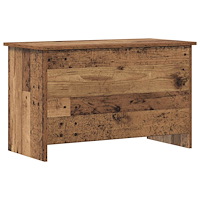 vidaXL Förvaringskista Gammalt trä 80 x 40 x 50 cm Konstruerat trä