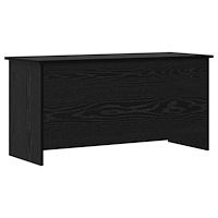 vidaXL Förvaringskista Svart ek 100 x 40 x 50 cm Konstruerat trä