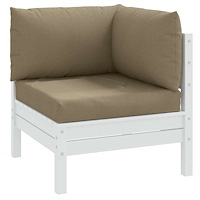 vidaXL Palldynor 3 st melerad taupe tyg