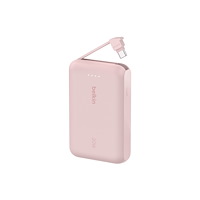 Belkin Components Belkin BoostCharge power bank - med integrerad kabel - USB-C - 20 watt
