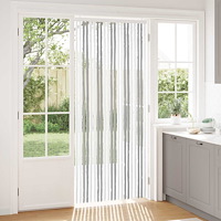 vidaXL Insektsgardin Chenille Ljusgrå och vit. 90 x 220 cm 100% PP