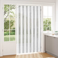 vidaXL Insektsgardin Chenille Ljusgrå och vit. 118 x 220 cm 100% PP
