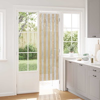 vidaXL Insektsgardin Chenille Grå och Beige 56 x 185 cm 100% PP