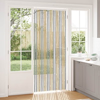 vidaXL Insektsgardin Chenille Grå och Beige 90 x 220 cm 100% PP