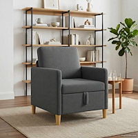 vidaXL Soffa med förvaring Mörkgrå 72 x 78 x 87 cm Polyester