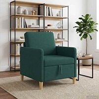 vidaXL Soffa med förvaring Mörkgrön 72 x 78 x 87 cm Polyester