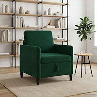 vidaXL Soffa med förvaring Mörkgrön 72 x 78 x 87 cm Polyester