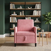 vidaXL Soffa med förvaring Rosa 72 x 78 x 87 cm Polyester