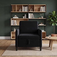 vidaXL Soffa med förvaring Svart 72 x 78 x 87 cm Polyester