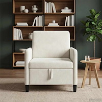 vidaXL Soffa med förvaring Gräddvit 72 x 78 x 87 cm Polyester