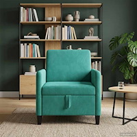 vidaXL Soffa med förvaring Turkos 72 x 78 x 87 cm Polyester