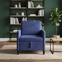 vidaXL Soffa med förvaring Polisblå 72 x 78 x 87 cm Polyester