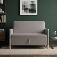 vidaXL Soffa med förvaring Taupe 122 x 78 x 87 cm Polyester