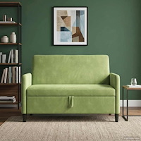 vidaXL Soffa med förvaring Ljusgrön 122 x 78 x 87 cm Polyester