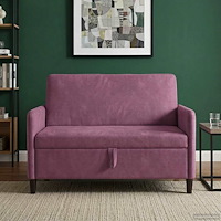 vidaXL Soffa med förvaring Lila 122 x 78 x 87 cm Polyester