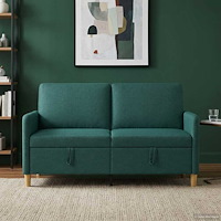 vidaXL Soffa med förvaring Mörkgrön 152 x 78 x 87 cm Polyester
