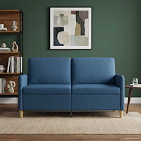 vidaXL Soffa med förvaring Blå 152 x 78 x 87 cm Polyester