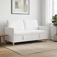 vidaXL Soffa med förvaring Vit 152 x 78 x 87 cm Polyester