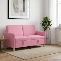 vidaXL Soffa med förvaring Rosa 152 x 78 x 87 cm Polyester