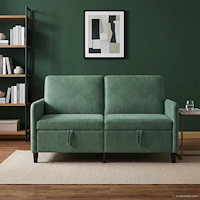 vidaXL Soffa med förvaring Havgrön 152 x 78 x 87 cm Polyester