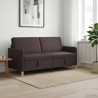 vidaXL Soffa med förvaring Mörkbrun 172 x 78 x 87 cm Polyester
