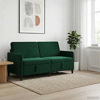 vidaXL Soffa med förvaring Mörkgrön 172 x 78 x 87 cm Polyester