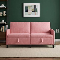 vidaXL Soffa med förvaring Rosa 172 x 78 x 87 cm Polyester