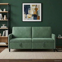 vidaXL Soffa med förvaring Havgrön 172 x 78 x 87 cm Polyester