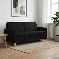 vidaXL Soffa med förvaring Svart 192 x 78 x 87 cm Polyester