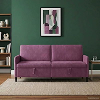 vidaXL Soffa med förvaring Lila 192 x 78 x 87 cm Polyester