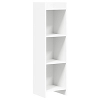 vidaXL Bokhylla Vit 30 x 30 x 111 cm Konstruerat trä