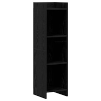 vidaXL Bokhylla Svart ek 30 x 30 x 111 cm Konstruerat trä