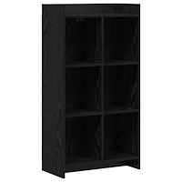 vidaXL Bokhylla Svart ek 59 x 30 x 111 cm Konstruerat trä