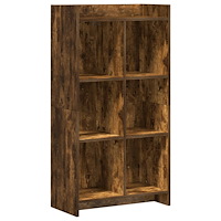 vidaXL Bokhylla Rökt ek 59 x 30 x 111 cm Konstruerat trä
