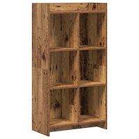 vidaXL Bokhylla Gammalt trä 59 x 30 x 111 cm Konstruerat trä
