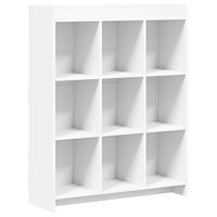 vidaXL Bokhylla Vit 87,5 x 30 x 111 cm Konstruerat trä