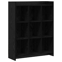 vidaXL Bokhylla Svart ek 87,5 x 30 x 111 cm Konstruerat trä