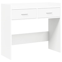 vidaXL Konsolbord Vit 90 x 35 x 80 cm Konstruerat trä