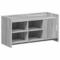 vidaXL Skoskåp med dörr Grå Sonoma 100 x 39,5 x 51 cm Konstruerat trä