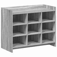 vidaXL Skoskåp Grå Sonoma 85 x 39,5 x 70 cm Konstruerat trä