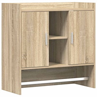 vidaXL Vägg hylla Väggmonterat Sonoma-ek 80 x 36 x 80 cm
